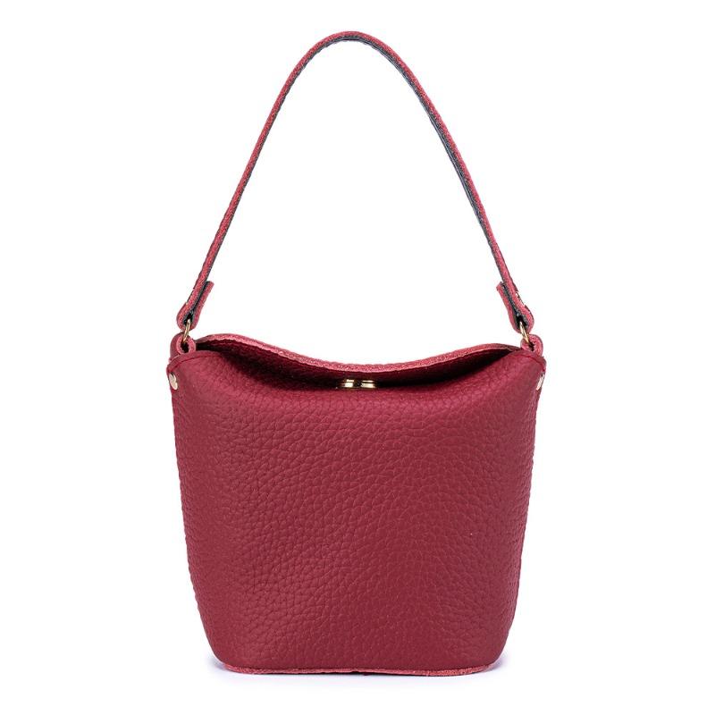 New leather women's chain change bag multi-functional lipstick storage bag creative hand carry mini bucket bag versatile