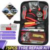 75PCS Tire Puncture Repair Kit Heavy Duty Offroad Plugs For Tubeless Tire Car