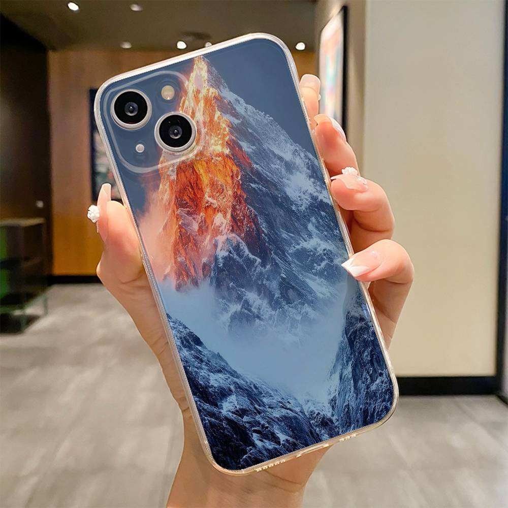 Heiliger Mount Everest Handyhülle Für iPhone 17 16e 16 15 14 13 12 11mini Pro Max X XR XSMAX 8 7 Air Plus Weiche Hülle