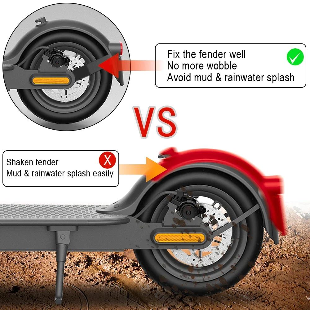 Rear Mudguard Set for Xiaomi M365 Pro 2 Mi3 Electric Scooter Fender Brake Taillight With Gap Cover Pad Reinforced Holder Set