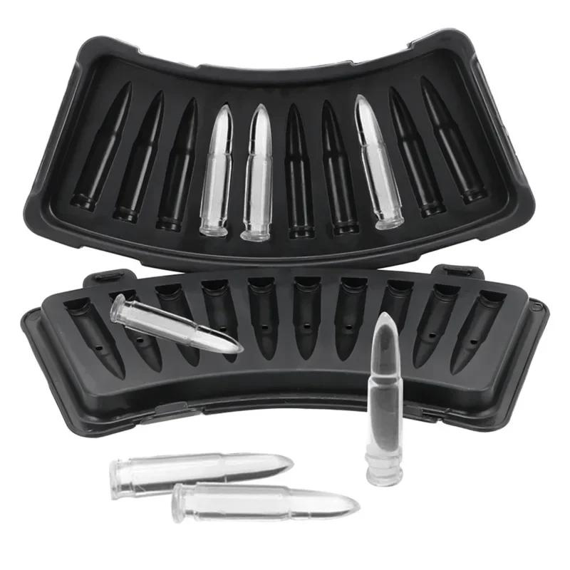 Bullet Ice Block Mold Bar DIY Ice Block Checker Pistol Shaped Ice Block Mold Ice Block Storage Box