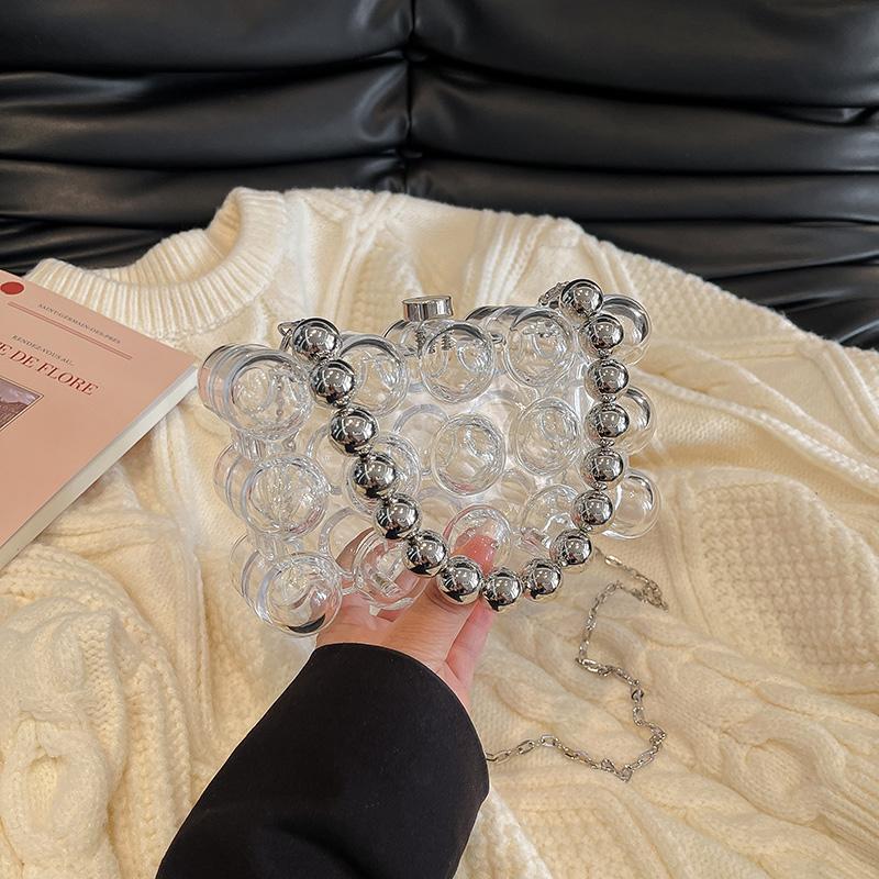 Acrylic Clutch Bag For Women Evening Party Prom Luxury Shoulder Crossbody Bags Handbag With Chain Wedding Bridal Day Purse Gifts