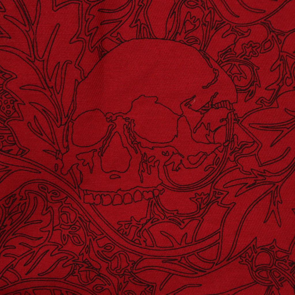 SUSPEREAL made in Japan Skull Pattern Long sleeve Zip jacket L Red Men's Used