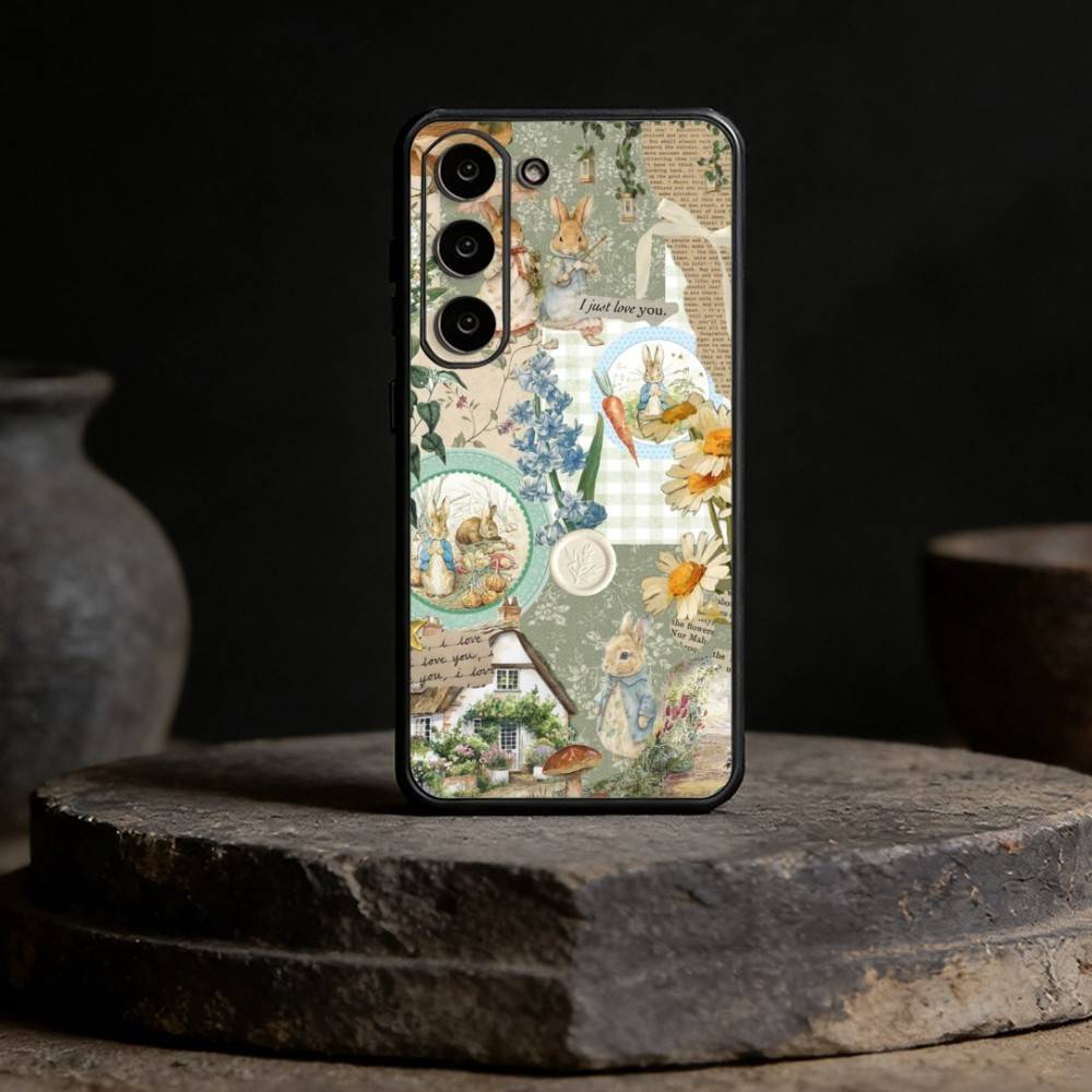 Cute P-Peter Rabbit Phone Case For Samsung Galaxy A91,80,73,72 ,71,53,52,32 ,31,22,21s,20,Soft Black Case Samsung a71 4g