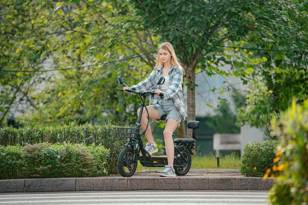 Elektrická koloběžka kukirin C1 PRO, 48V 26AH 500W, maximální dojezd 100KM, dvojité kotoučové brzdy + elektronická brzda, protiskluzová deska z masivního dřeva.