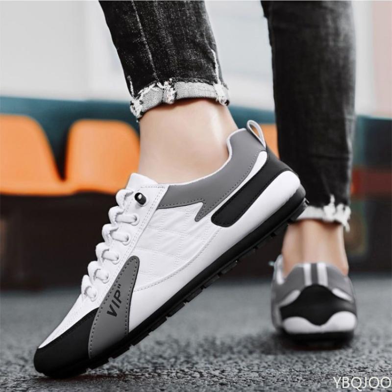 Men's Spring New Trendy Versatile Flat Slip resistant Board Shoes Simple Comfortable Durable Daily Casual Trendy Shoes