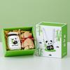 Panda Ceramic Mug Gift Set with Lid and Spoon