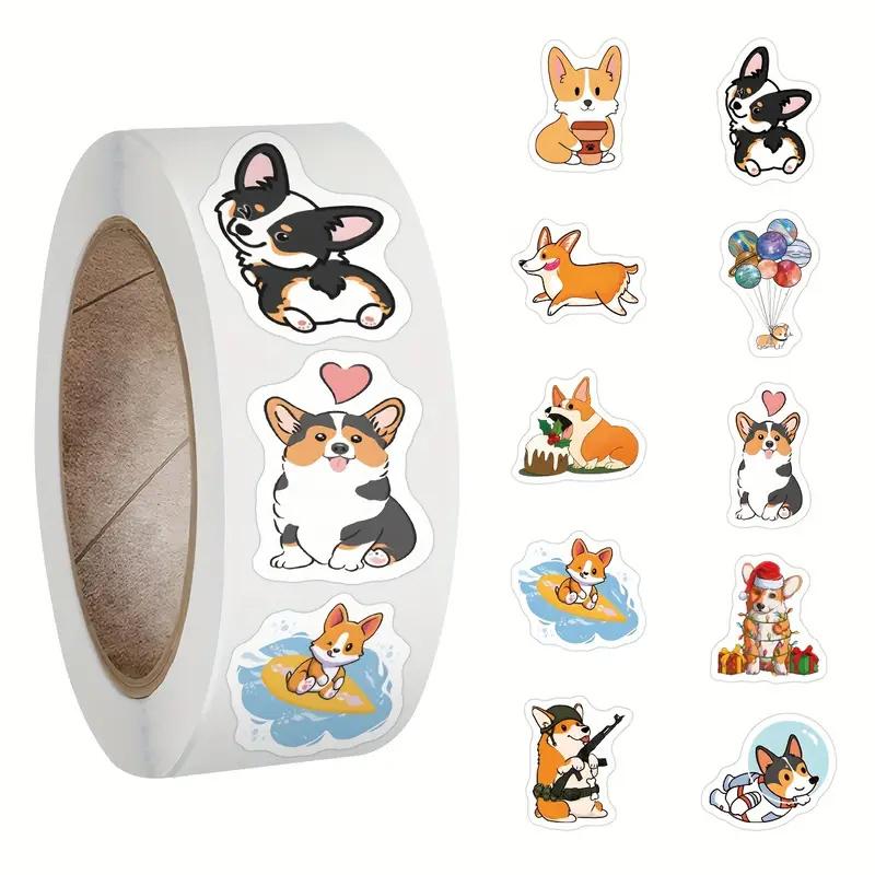 100-500Pcs First-Class Cute Superior-Grade Dog Animal Superior-Grade Stickers Premium-Quality Party Premium-Quality Gift Superior-Grade Wrapping