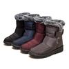 Women's Winter Faux Fur Lined Snow Boots Outdoor Non Slip Ankle Boots Waterproof Fleece Lined Short Booties Casual Warm High-Top Shoes for Female
