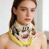 1Pc Scarf Versatile 65CM Fashion Magnetic Clasp Gift Neck Scarf Sweet Printed Chiffon
