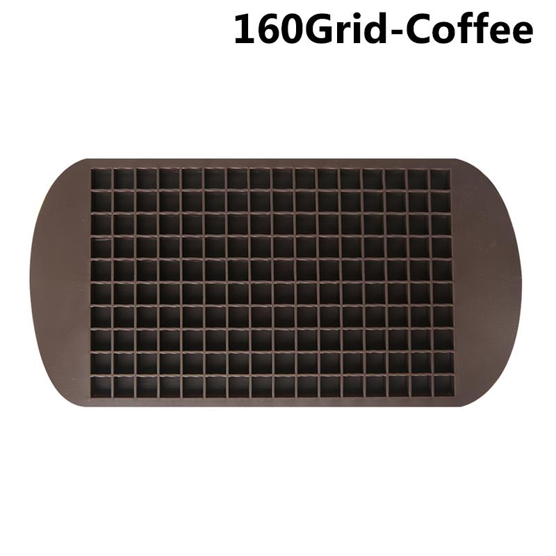 160 Grid Mini Silicone Ice Tray Ice Cubes Foldable Ice Mold Ice Breaker Ice Grid Tray Small Square Mold Ice Maker Silicone Mold