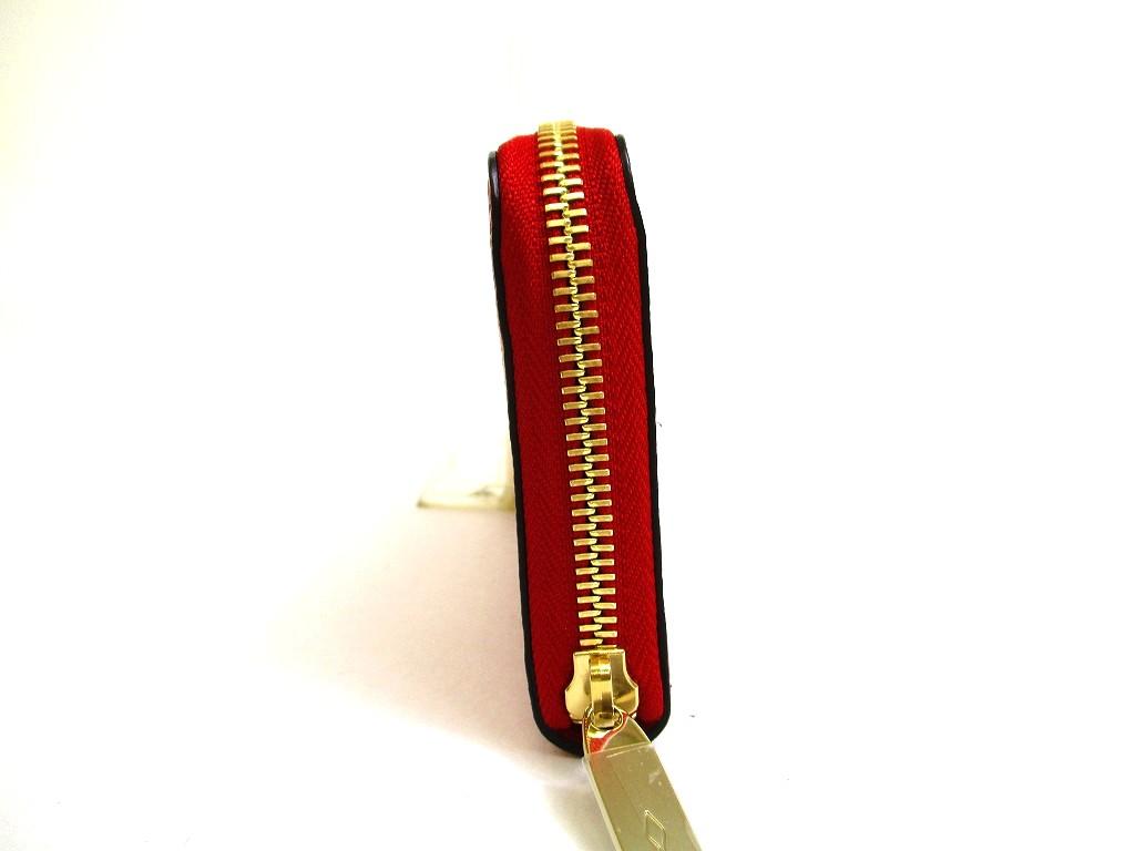 Authentic Christian Louboutin By My Side Red Leather Round Zip Wallet #b248  Seller Refurbished