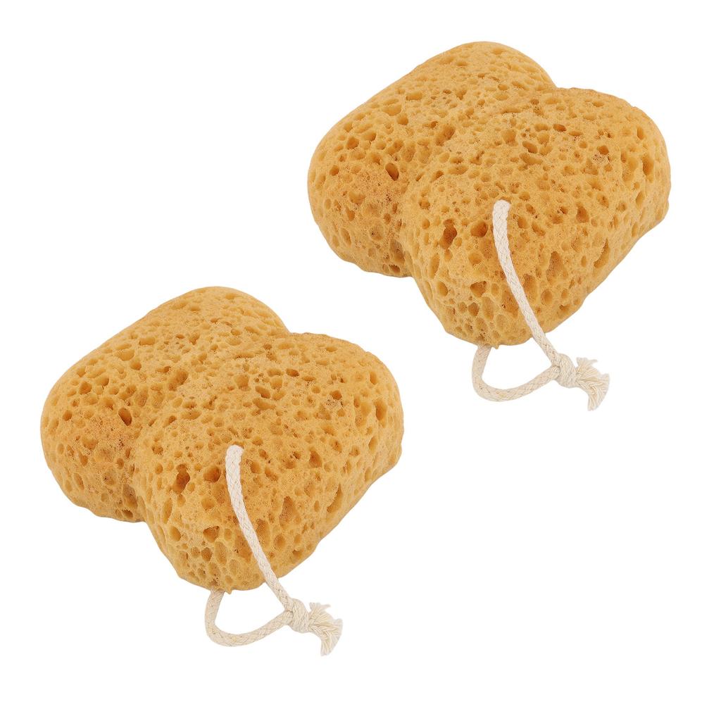 2 Pcs Exfoliating Bath Sponge Gentle Reusable Porous Shower Body Loofah Sponge for Massage