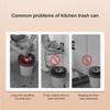 13L Wall Mounted Kitchen Trash Can Foldable Hanging Waste Bin for Cabinet & Bathroom