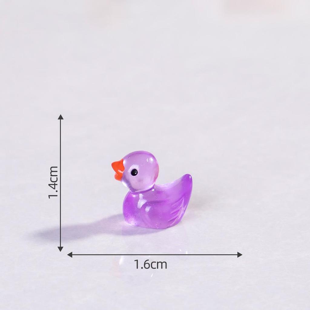 Pryskyřičná svítící kachna DIY komponenty pro šperky a vlasové doplňky