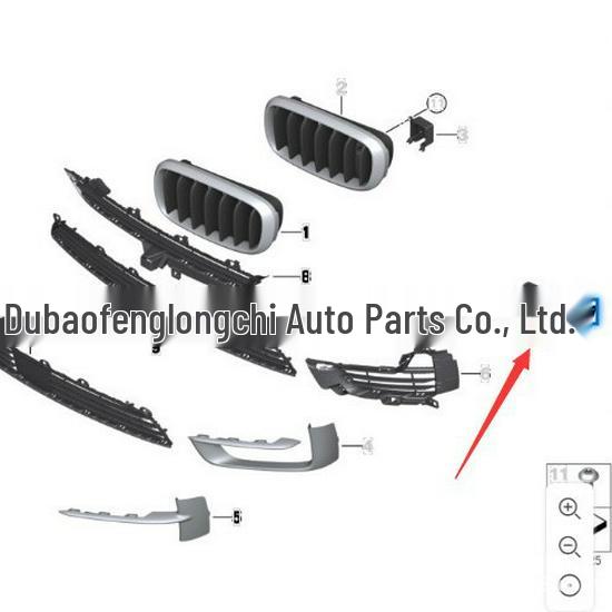 BMW X5 F15 Front Bumper Air Vents (Left & Right) - 51117307993/51117307994