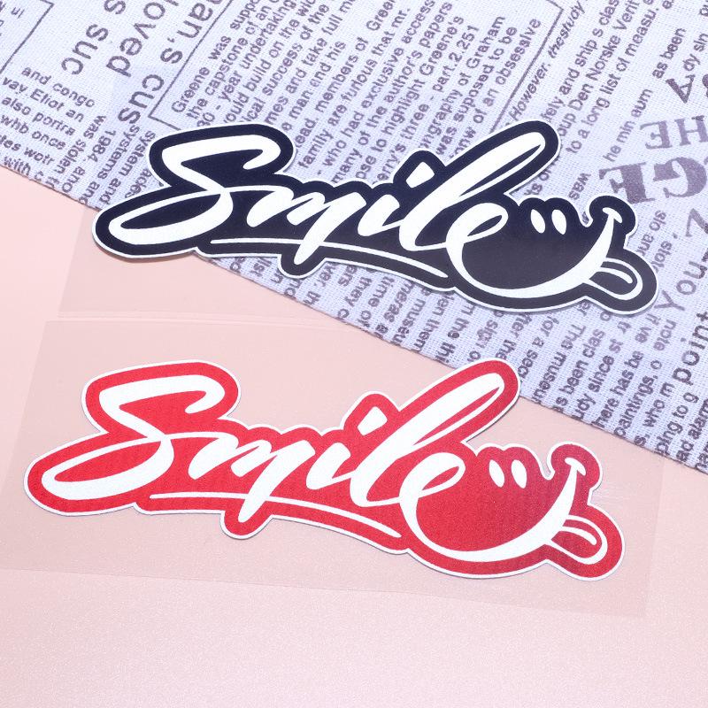 Colorful Smiley Face Sticker for Car or Electric Vehicle Decoration