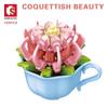 8 Style MOC Creative MINI Flower Pot Plant Building Block City Cherry Tree Decoration Bricks DIY Girls Boys Kids Toys Gifts