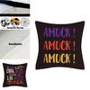 Hocus Pocus Cushion Cover Halloween Themed Home Decor Soft Linen Material Machine Washable 18x18 Inches