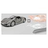 Simulation 1/36 Maßstab Porsche 918 Supersportwagen Legierungsmodell Sammlung Miniaturauto Heimdekoration Spielzeugfahrzeug Kinder Junge Geschenk