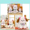 Plush Dog Doll With Butterfly Bow For Kids Gift And Playroom Decor