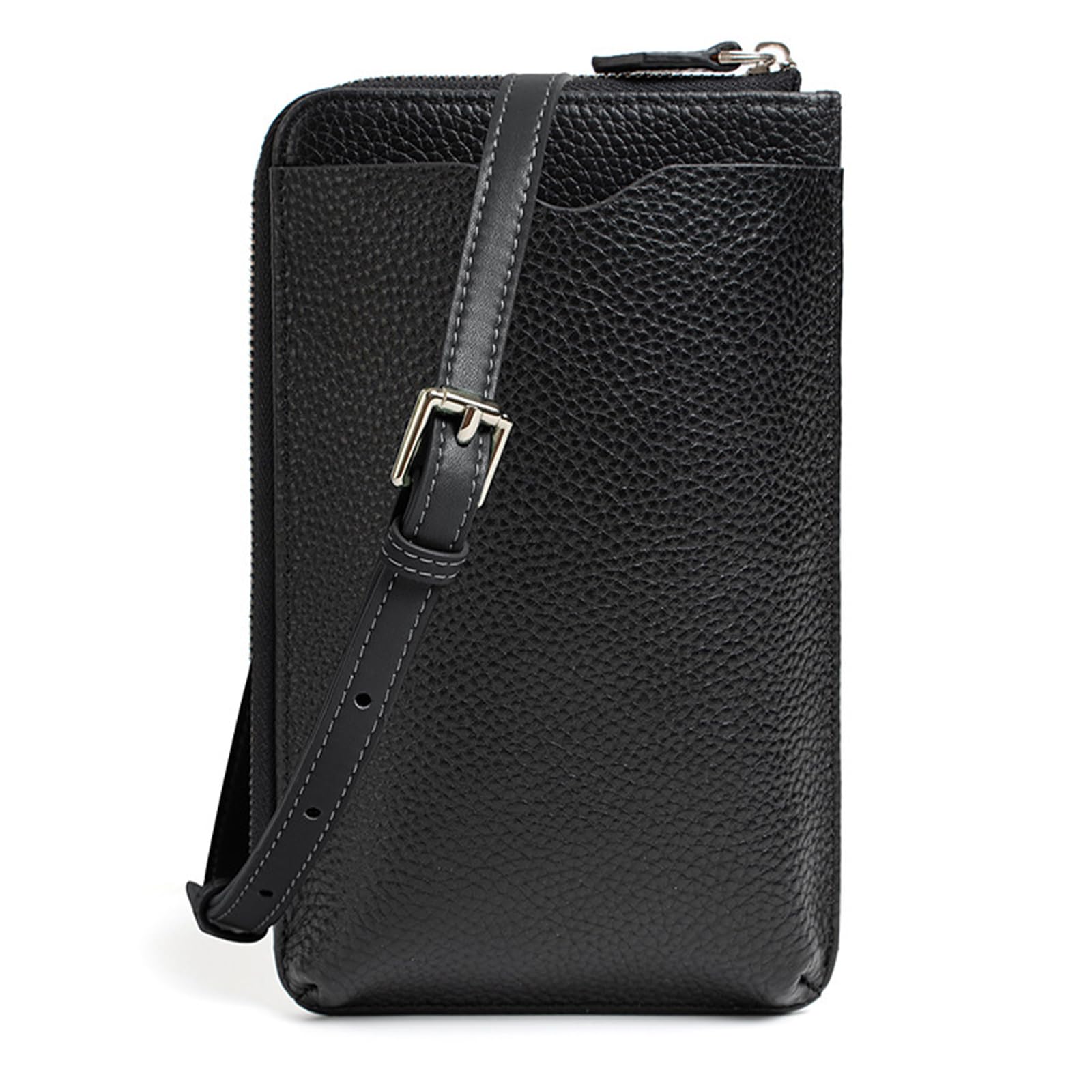 

Genuine Leather Multifunctional Smartphone Shoulder Bag with Wallet and Card Case [imeetu] Women s Wallet, Pouch, (Black) чорний