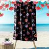 Colorful Paw Prints Design - Beach Towel Quick-drying for Travel Outdoor Sports Jogging Beach and Swimming
