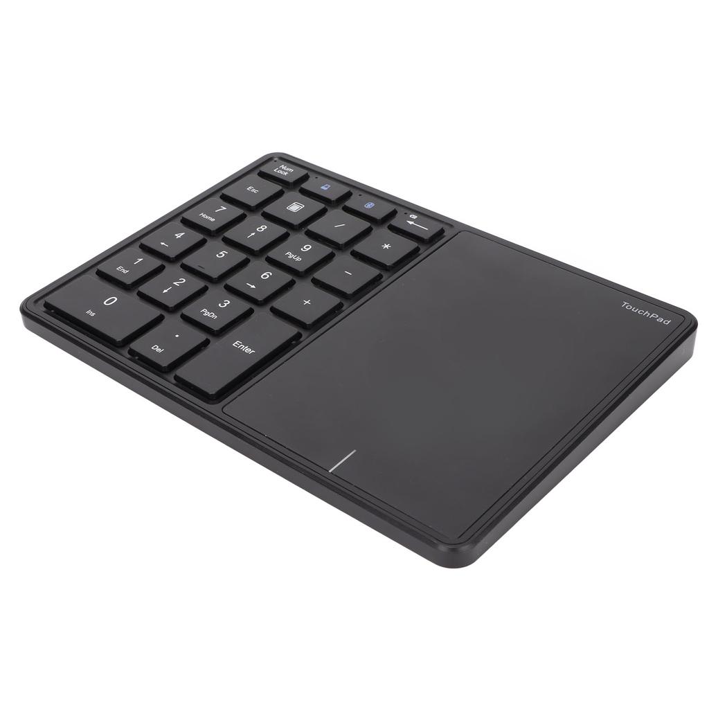 Wireless Numeric Keypad 2.4G Ergonomic 7.5 Degree Angle 10m Receiving Type C Port 22 Keys Number Keypad with Toucad