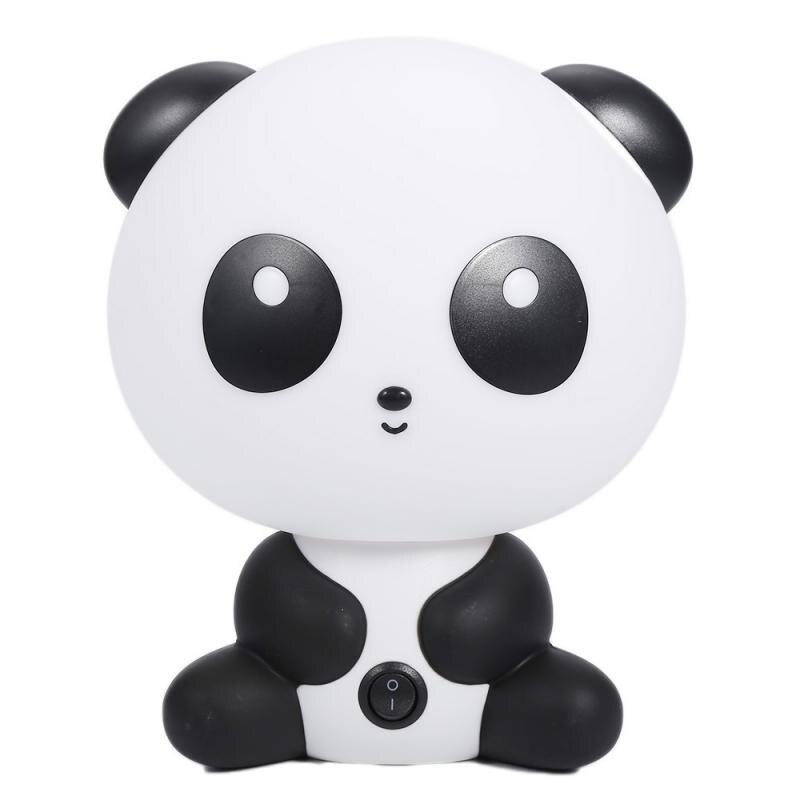 Cute panda table lamp baby baby night lamp for bedroom cartoon creative cartoon animal warm light energy saving in household | LED table lamps