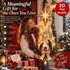Christmas Magic Trail Wall Light Led Cascading Holiday Decor Warm White Glow Space-Saving Wall Decor Easy Wall Placement