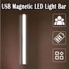 Led Light Tube Reading Lamp Usb Plug Magnetic Suction Bedside Mini Night Dimmable 20cm/40cm/50cm Strip Learning 3colors Wardrobe