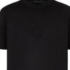 Emporio Armani Ss25 Solid Color Embossed Short Sleeve T-Shirt Men Tops Black EM001040-AF13669-UC001