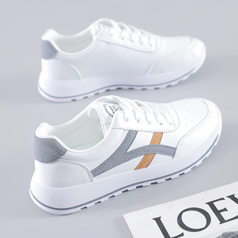 

Кросівки Форреста Гампа Корейська версія Універсальні Спортивні Повсякденні Взуття М яка Підошва М яка Поверхня Білі Кросівки 37 сірий