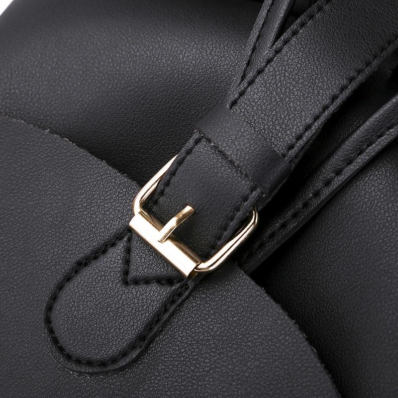 Chic Women's Pu Leather Backpack With Soft Material And Wear Resistant Design