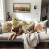 New Thanksgiving Holiday Print Pillow Pillow Sofa Bedside Home Pillow Case Waist Cushion Cover