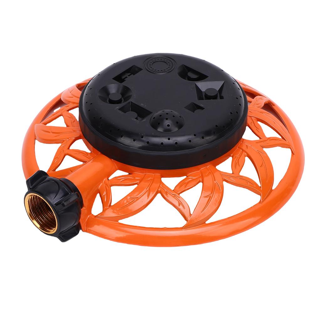 Lawn Sprinkler with Metal Decorative Base 8 Patterns Stationary Water Sprinkler for Watering Yard Lawn Garden