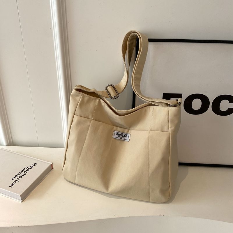 High-value pastoral canvas big bag, popular large-capacity shoulder messenger bag, lazy wind going out backpack