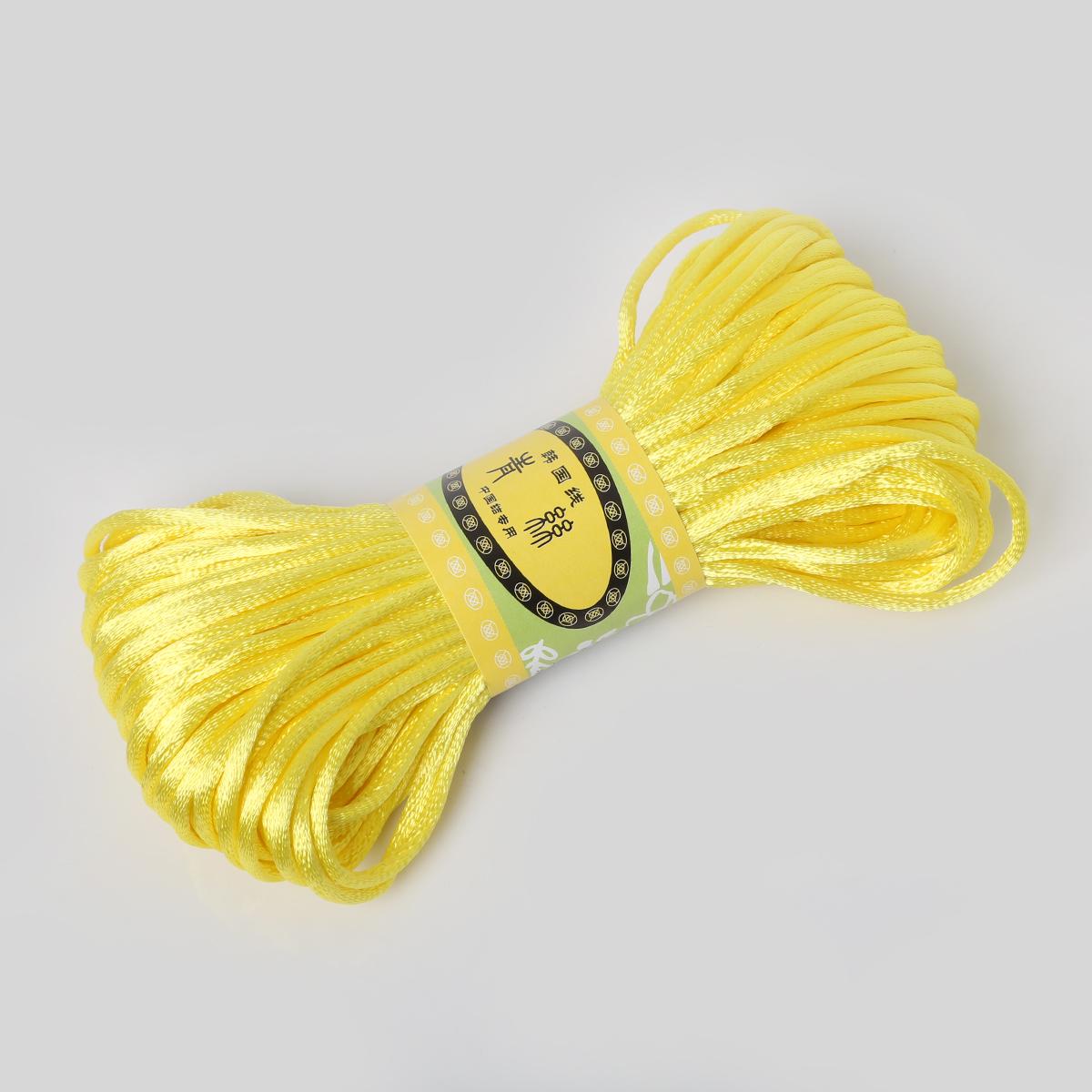 

Цветной нейлоновый шнур, 20м жёлтый