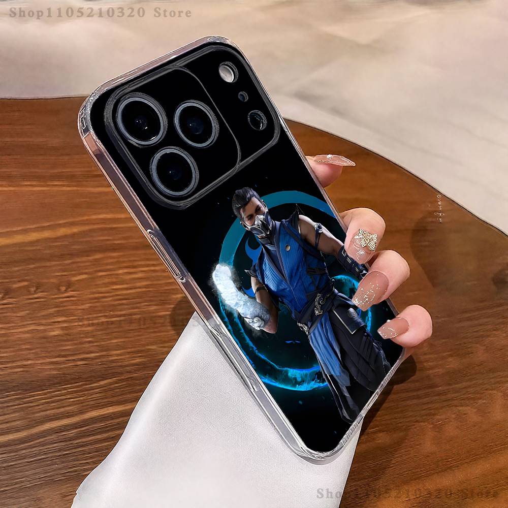 Game M-MK S-Sub Zero  Phone Case For iPhone 17,16,15,14,13,12,11 Pro,Max,Plus,XR,Mini,E Clear Full-coverage Soft Cover