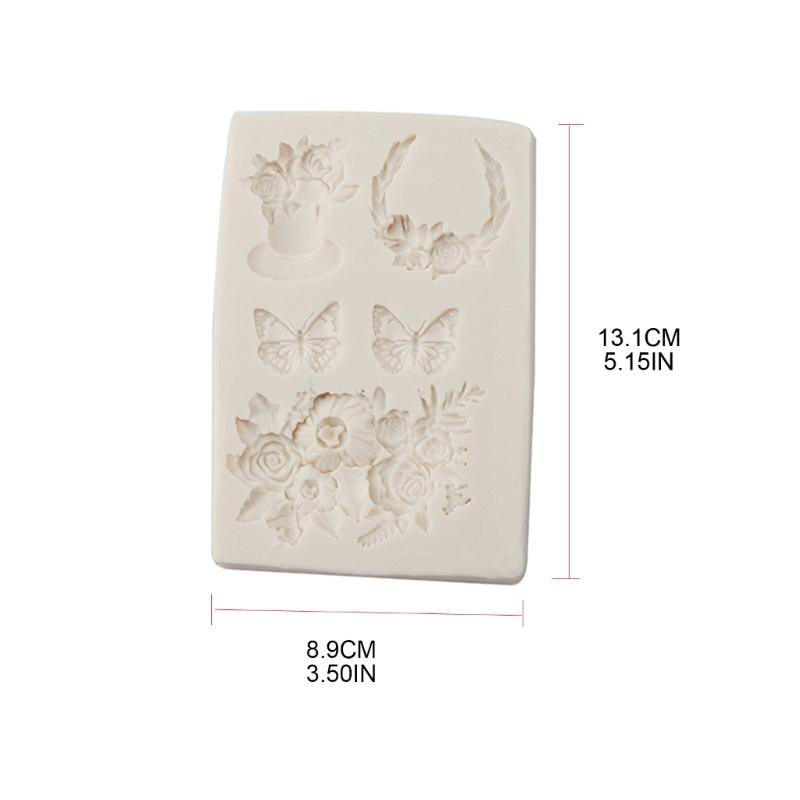 Flower Butterflies Silicone Chocolate Mould Cake Decorating Baking Accessories