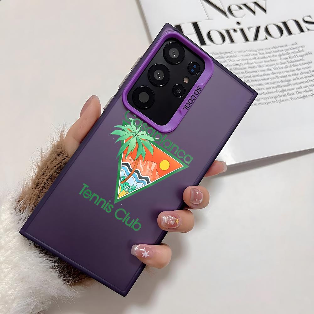 

Casablanca Art Phone Case For Samsung Galaxy S25 Edge S24 S23 S22 S21 S20 Ultra Funda Silicone Silver Cover Galaxy S22 Ultra 5G