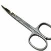 AXiON Stainless Steel Baby Nose Hair Scissors (Rounded/Curved Tips) from Solingen, Germany, Premium Smoke Finish #slg009058fba