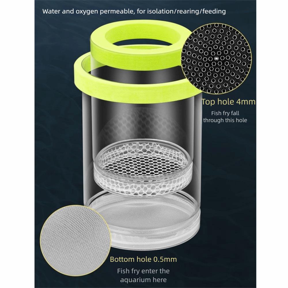 2Pcs Transparent Aquarium Hatchery Accessories Detachable Aquarium Breeder Feeder  Guppy Breeding