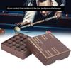 50pcs/box 11mm Cue Tips Kit Snooker Red Leather Cue Stick Tips for Pool Eight Ball