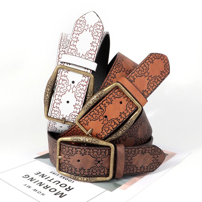 Style Ethnic Fashionable Waist Belt Retro Embossed Design For Women Dressing Up