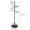 Spiral Rotating Clothing Rack, Heavy Duty Garment Rack, Sturdy Freestanding Hanger, Center Placement Hanging Rack, Iron Display