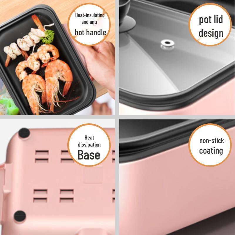 Mini Multi-functional Electric Hot Pot for Student Dorms