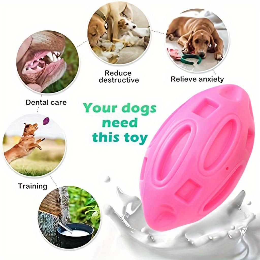 Durable TPR Dog Chew Toy with Squeaker Durable Dog Teething Toy for Small Medium Large Dogs Interactive Training Toy for Teeth Cleaning