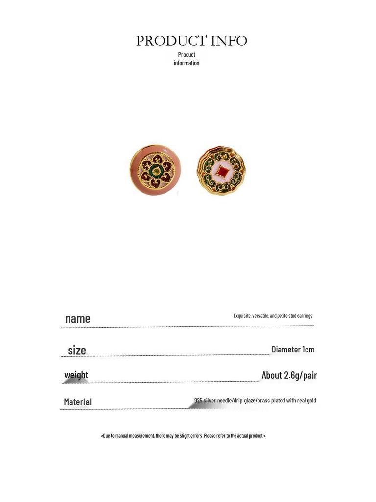 Artistic Hand-Painted Cloisonné Double Tassel Earrings: Auspicious & Versatile Ancient Style for Women