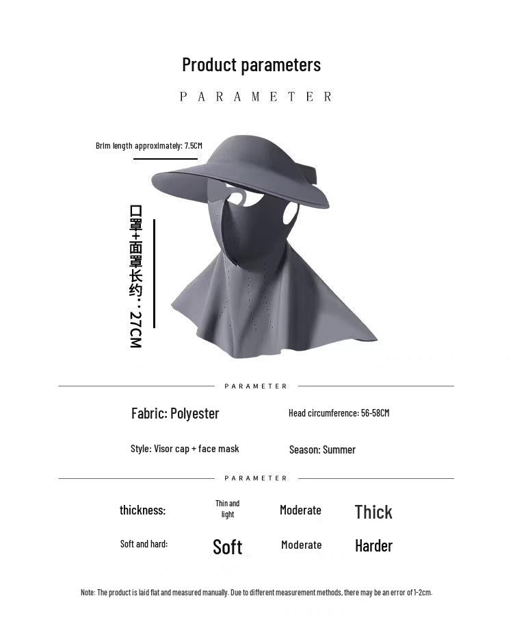 Women's Anti-UV Summer Sunshade Ice Silk Cycling Facekini Mask